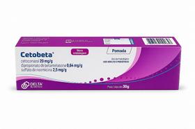 Pomada Cetobeta 30g - Delta - Tratamento Anti-inflamatório e Antibacteriano Pomada Cetobeta 30g - Delta - Tratamento Anti-inflamatório e Antibacteriano