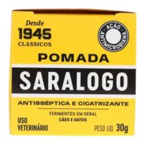Pomada Cicatrizante E Antisséptica Cães E Gatos Saralogo 30g Pomada Cicatrizante E Antisséptica Cães E Gatos Saralogo 30g