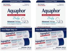 Pomada curativa Aquaphor Baby Advanced Therapy, 0,35 onças, pacote com 2