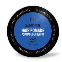 Pomada de cabelo BOYZZ ONLY preta sobre branca, sem perfume, de fixação média