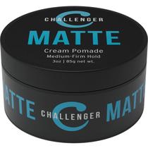 Pomada de cabelo Challenger, creme mate masculino, 90 ml, fixação média e firme