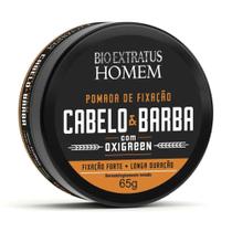 Pomada de Fixação Cabelo e Barba 65g - Bio Extratus Homem Pomada de Fixação Cabelo e Barba 65g - Bio Extratus Homem