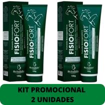 Pomada Desodorante Massageadora Bio Instinto Fisiofort Bisnaga 150g Kit Promocional 2 Unidades
