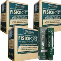 Pomada Desodorante Massageadora Bio Instinto Fisiofort Bisnaga 150g Kit Promocional 36 Unidades