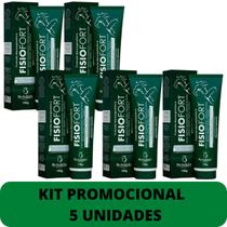 Pomada Desodorante Massageadora Bio Instinto Fisiofort Bisnaga 150g Kit Promocional 5 Unidades