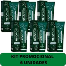 Pomada Desodorante Massageadora Bio Instinto Fisiofort Bisnaga 150g Kit Promocional 6 Unidades