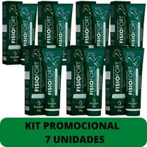 Pomada Desodorante Massageadora Bio Instinto Fisiofort Bisnaga 150g Kit Promocional 7 Unidades