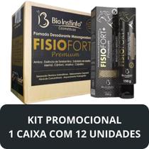 Pomada Desodorante Massageadora Bio Instinto Fisiofort Premium Bisnaga 150g Kit 12 Unidades Pomada Desodorante Massageadora Bio Instinto Fisiofort Premium Bisnaga 150g Kit 12 Unidades