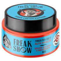Pomada Fiber Cream Freak Show Textura e Movimento Alta Fixação 80g Don Alcides