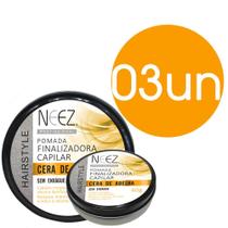 Pomada Finalizadora Capilar Cera de Abelha Neez Profissional 40g 03 Unidades