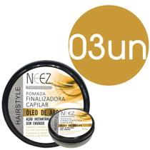 Pomada Finalizadora Capilar Oleo de Argan Neez Profissional 40g 03 Unidades