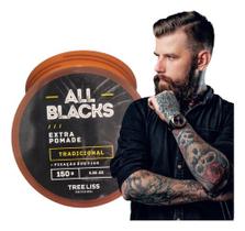 Pomada Finalizadora De Penteados All Blacks Tradicional Fios Fixos 150g - Stilo Hair