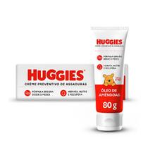 Pomada Huggies - Creme Preventivo Contra Assaduras 80g Óleo de Amêndoas- Hidrata/Nutre/Recupera