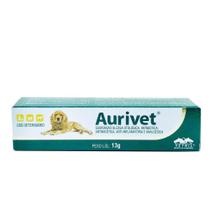 Pomada Limpeza Otológica Aurivet Vetnil Cães e Gatos 13g