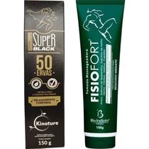 Pomada Massageadora 50 Ervas 150g + Pomada Fisiofort 150g