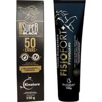 Pomada Massageadora 50 Ervas 150g + Pomada Fisiofort Premium