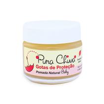 Pomada Natural Gotas de Proteção Baby, com Eucalipto e Mandarina, protetora e revigorante, bem estar do bebê, 30g