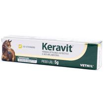 Pomada Oftalmológica Keravit Vetnil para Cães e Gatos 5g