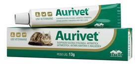 Pomada Otológica Aurivet Cães E Gatos 13g Vetnil