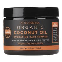 Pomada para cabelo SUNAROMA Óleo de coco orgânico 160mL