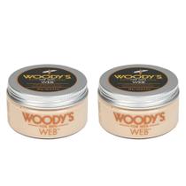 Pomada Woody's Web Styling para homens de 100 ml (pacote com 2)