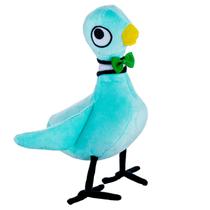 Pombo de pelúcia Não deixe o pombo dirigir o ônibus Mo Willems