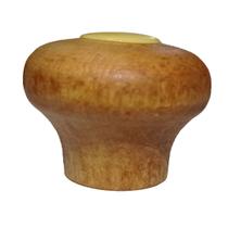 Pomel Madeira Escura Avulso Pegador Puxador Para Tampa De Panela