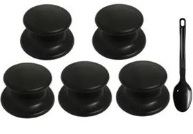 Pomel Puxador Pegador Para Tampa De Panela Kit 5 Peças.