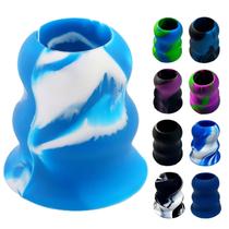 Pomo de silicone para taco de beisebol 4,5 x 4 cm antiderrapante azul e branco