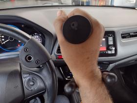 pomo giratório 3 pinos removível para pcd com aba de segurança