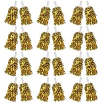 Pomons Cheerleading PPXMEEUDC de folha metálica de plástico x24 Pomons Cheerleading PPXMEEUDC de folha metálica de plástico x24