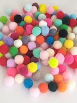 Pompom 20 mm Colorido 200un - Papelaria Criativa
