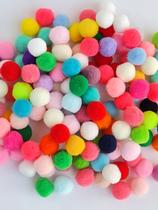 Pompom 20 mm Colorido 500un - Papelaria Criativa