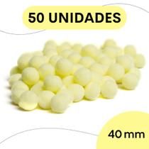 Pompom Amarelo Bebê - 40Mm Pacote Com 50 Unidades - Nybc Pompom Amarelo Bebê - 40Mm Pacote Com 50 Unidades - Nybc