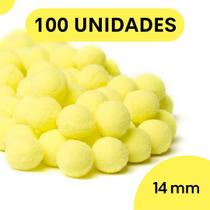Pompom Amarelo Gema - 14Mm Pacote Com 100 Unidades - Nybc Pompom Amarelo Gema - 14Mm Pacote Com 100 Unidades - Nybc
