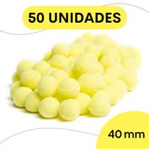 Pompom Amarelo Gema - 40Mm Pacote Com 50 Unidades - Nybc Pompom Amarelo Gema - 40Mm Pacote Com 50 Unidades - Nybc