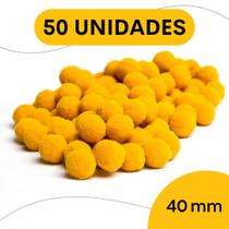 Pompom Amarelo Ouro - 40Mm Pacote Com 50 Unidades - Nybc Pompom Amarelo Ouro - 40Mm Pacote Com 50 Unidades - Nybc
