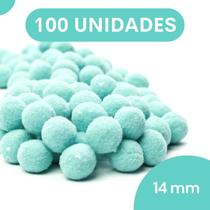 Pompom Azul Bebê - 14Mm Pacote Com 100 Unidades - Nybc