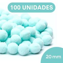 Pompom Azul Bebê - 20Mm Pacote Com 100 Unidades - Nybc Pompom Azul Bebê - 20Mm Pacote Com 100 Unidades - Nybc