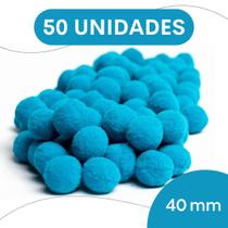 Pompom Azul Turquesa - 40Mm Pacote Com 50 Unidades - Nybc Pompom Azul Turquesa - 40Mm Pacote Com 50 Unidades - Nybc