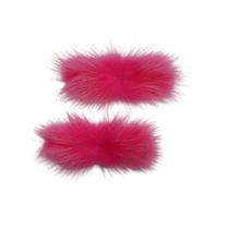 Pompom bigode 30mm x 70mm pink fluor unidade Pompom bigode 30mm x 70mm pink fluor unidade