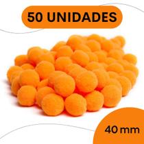 Pompom Laranja - 40Mm Pacote Com 50 Unidades - Nybc Pompom Laranja - 40Mm Pacote Com 50 Unidades - Nybc