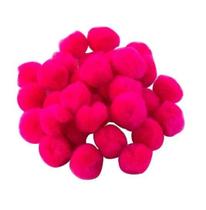 Pompom Liso Solto Pelucia 25Mm - Pacote Com 50 Unidades