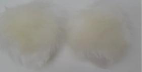 Pompom pelo baixo sem alca ref 4432/1 2 unid cor off white Pompom pelo baixo sem alca ref 4432/1 2 unid cor off white