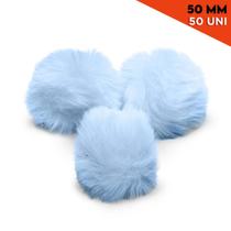 Pompom - Pelúcia 50 Mm - 50 Unidades - Azul Bebê - Nº: 177 - Nybc Pompom - Pelúcia 50 Mm - 50 Unidades - Azul Bebê - Nº: 177 - Nybc