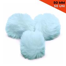 Pompom - Pelúcia 50 Mm - 50 Unidades - Cinza Claro - Nº: 119 - Nybc