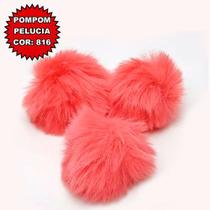 POMPOM PELUCIA 50MM Varias Cores - 10PC -