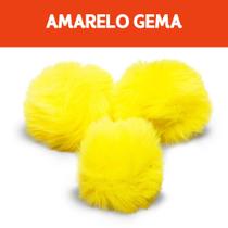 Pompom - Pelúcia 70 Mm - 30 Unidades - Amarelo Gema - Nº: 106 - Nybc