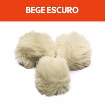 Pompom - Pelúcia 70 Mm - 30 Unidades - Bege - Nº: 297 - Nybc