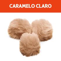 Pompom - Pelúcia 70 Mm - 30 Unidades - Caramelo Claro - Nº: 267 - Nybc